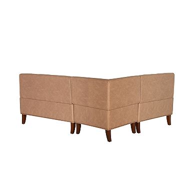 Linon Adler Nook Bench 3-piece Set