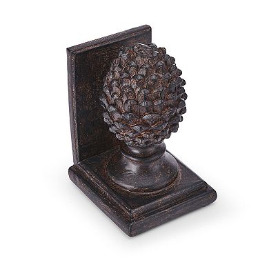 Elements Pinecone Bookend Table Decor