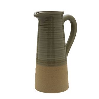 Elements Sage Pitcher Decorative Vase Table Decor