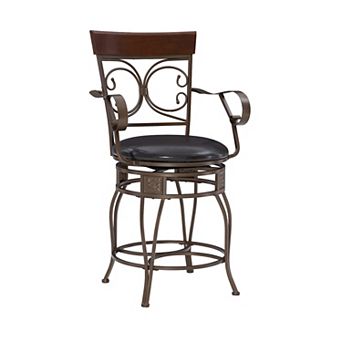 Linon Beeson Big & Tall Swivel Counter Stool