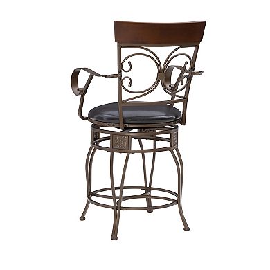 Linon Beeson Big & Tall Swivel Counter Stool