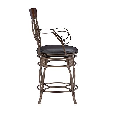 Linon Beeson Big & Tall Swivel Counter Stool