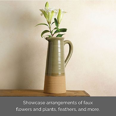 Elements Tapered Pitcher Decorative Vase Floor Decor