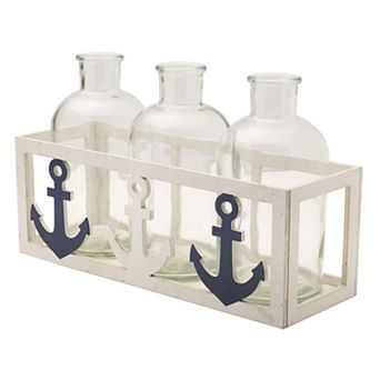 Elements Nautical Decorative Vase Table Decor 3 pc Set