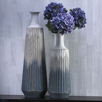 Elements Ombre Decorative Vase Floor Decor 2-piece Set