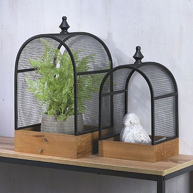 Elements Decorative Cage Floor Decor 2-piece Set