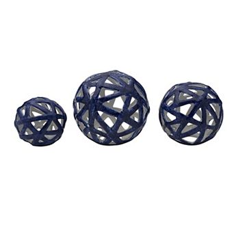 Elements Decorative Sphere Table Decor 3 pc Set