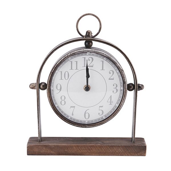 Elements Elegant Clock Table Decor