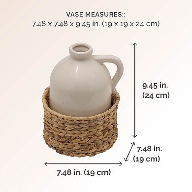 Elements Handle Decorative Vase & Basket Table Decor