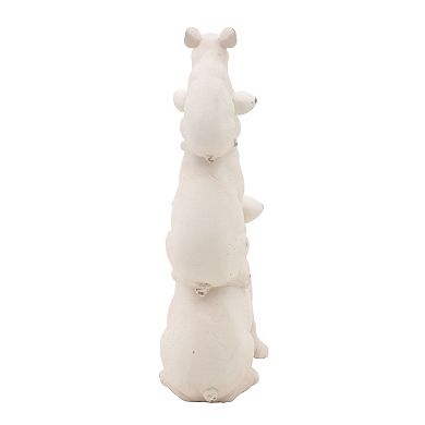 Elements Stacked Pigs Statue Table Decor