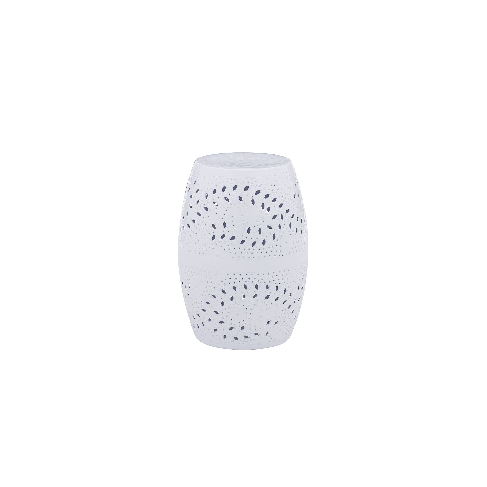 Linon Safiya Side Table, Bright White