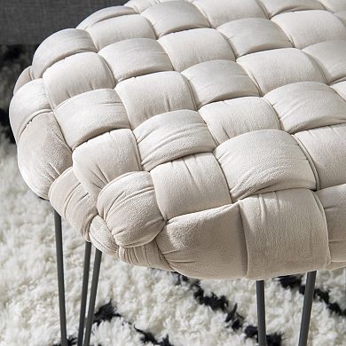 Linon Shadbury Round Stool