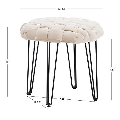 Linon Shadbury Round Stool