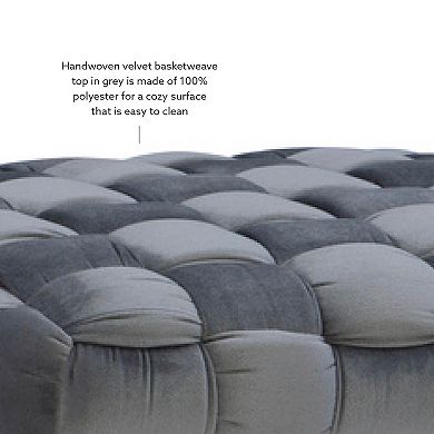 Linon Shadbury Square Stool