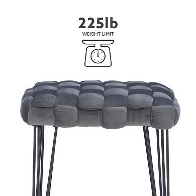 Linon Shadbury Square Stool