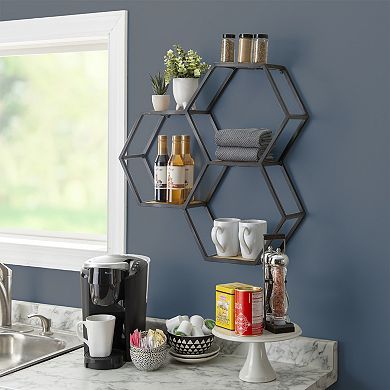 Linon Westlynn Metal Wall Shelves