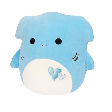 Squishmallows Nitro Blue Hammerhead with Hearts 16-Inch Large Plush