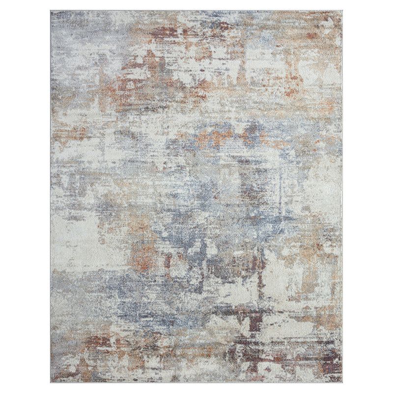 Khl Rugs Jasper Navy Contemporary Rug, Multicolor, 8X10 Ft
