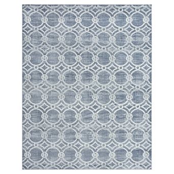 Khl Rugs Alverta Navy Transitional Rug