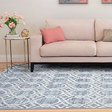 Khl Rugs Alverta Navy Transitional Rug