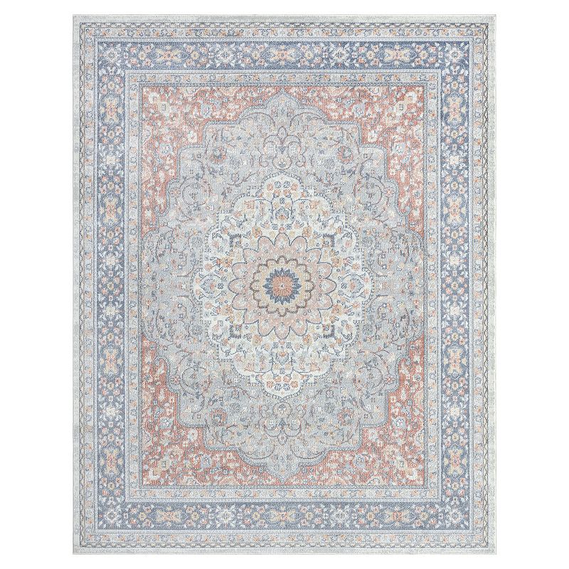 Khl Rugs Anteria Cream Traditional Rug, White, 5X7 Ft