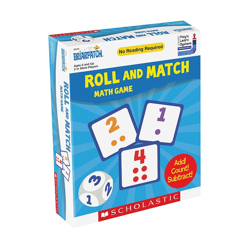 Briarpatch Scholastic Roll and Match Math Game, Multicolor