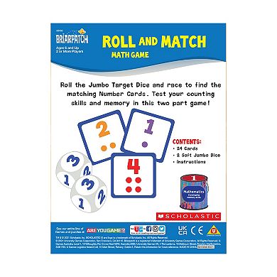 Briarpatch Scholastic Roll and Match Math Game