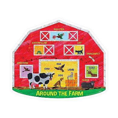 Briarpatch 26-Piece The World of Eric Carle Around the Farm 2-Sided Floor Puzzle