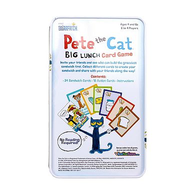 Briarpatch Pete the Cat Big Lunch Card Game Tin