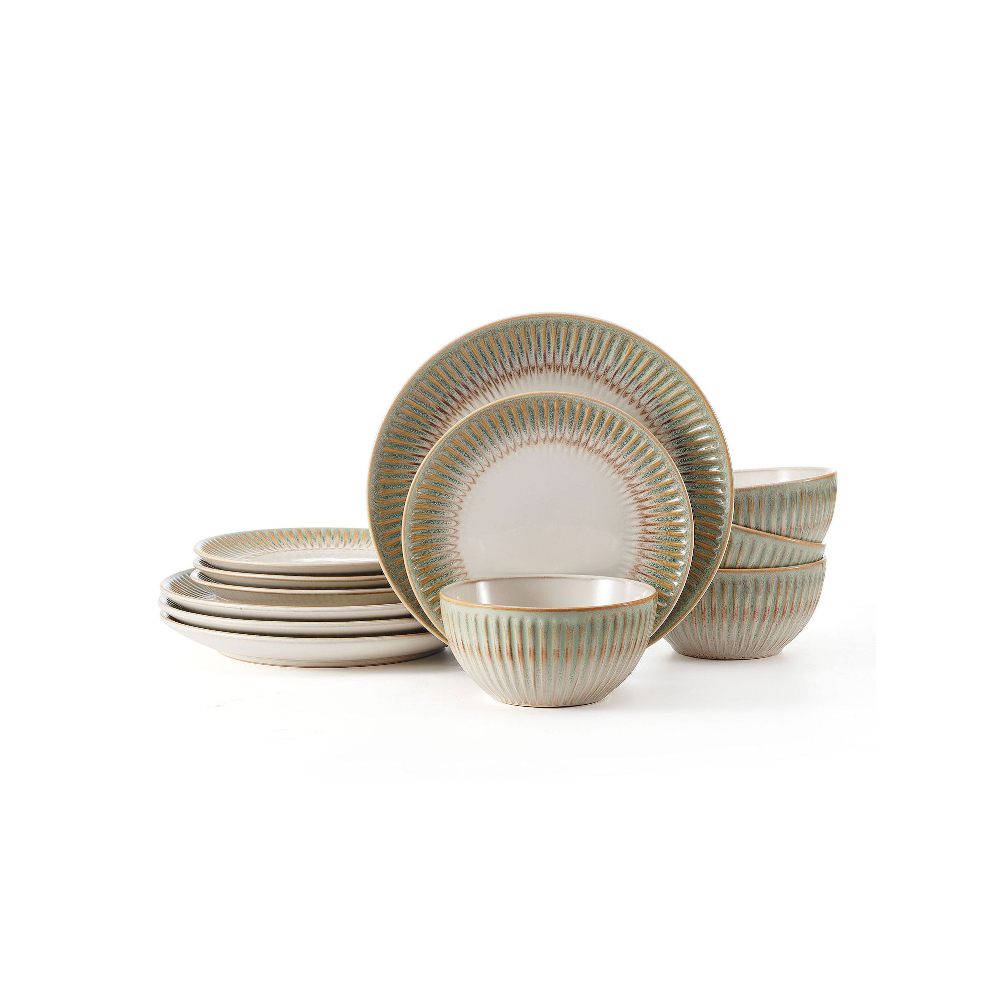 Pfaltzgraff Hensley Blue 12-pc. Dinnerware Set, Green