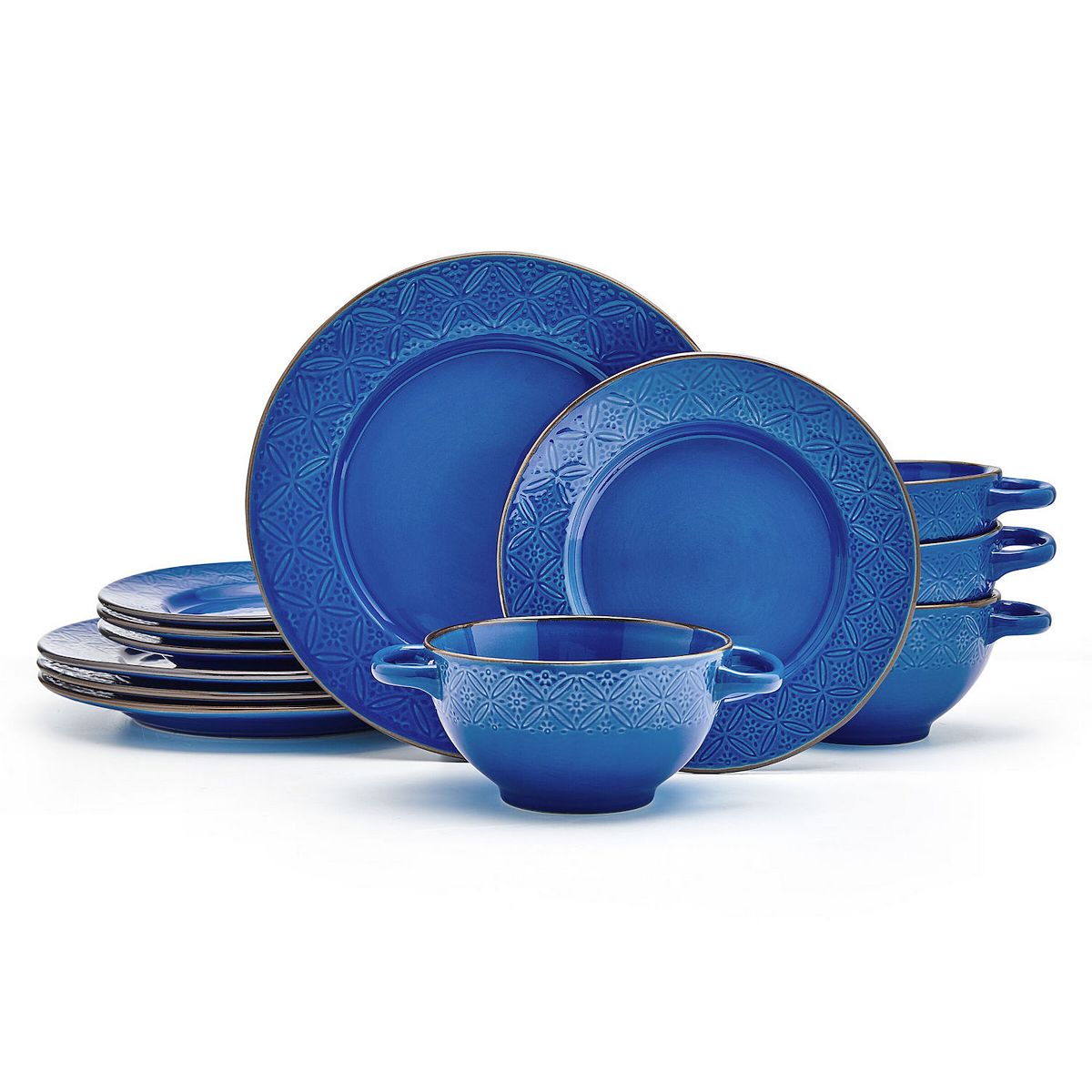 Pfaltzgraff Kori 12-pc. Dinnerware Set - Blue