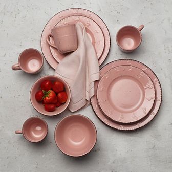 Pfaltzgraff Pink Flamingo 16 pc Dinnerware Set