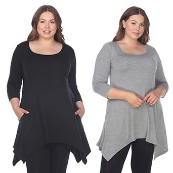 Plus Size Essential Makayla 2-Pack Tunic Top
