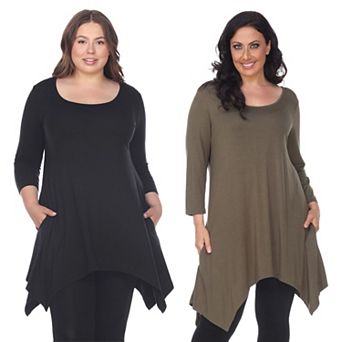 Plus Size Essential Makayla 2-Pack Tunic Top