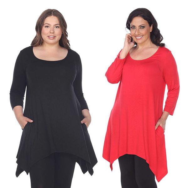 Plus Size Essential Makayla 2-Pack Tunic Top