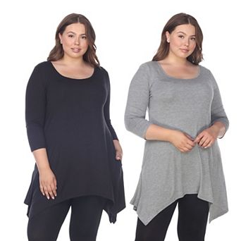 Plus Size Essential Makayla 2-Pack Tunic Top