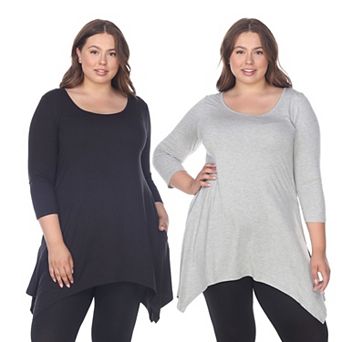Plus Size Essential Makayla 2-Pack Tunic Top