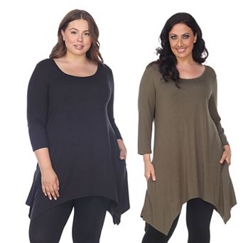Plus Size Essential Makayla 2-Pack Tunic Top