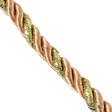 Sunnydaze Rope Indoor and Outdoor Curtain Tiebacks - Copper - Set of 2