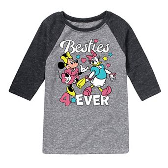 Disney's Minnie Mouse & Daisy Duck Boys 8-20 Besties Raglan Tee