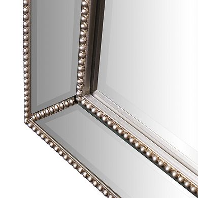 Head West Textured Frame Rectangular Accent Wall Mirror