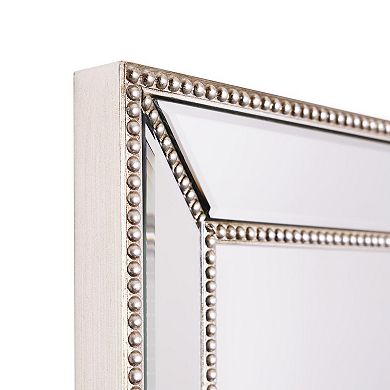 Head West Textured Frame Rectangular Accent Wall Mirror