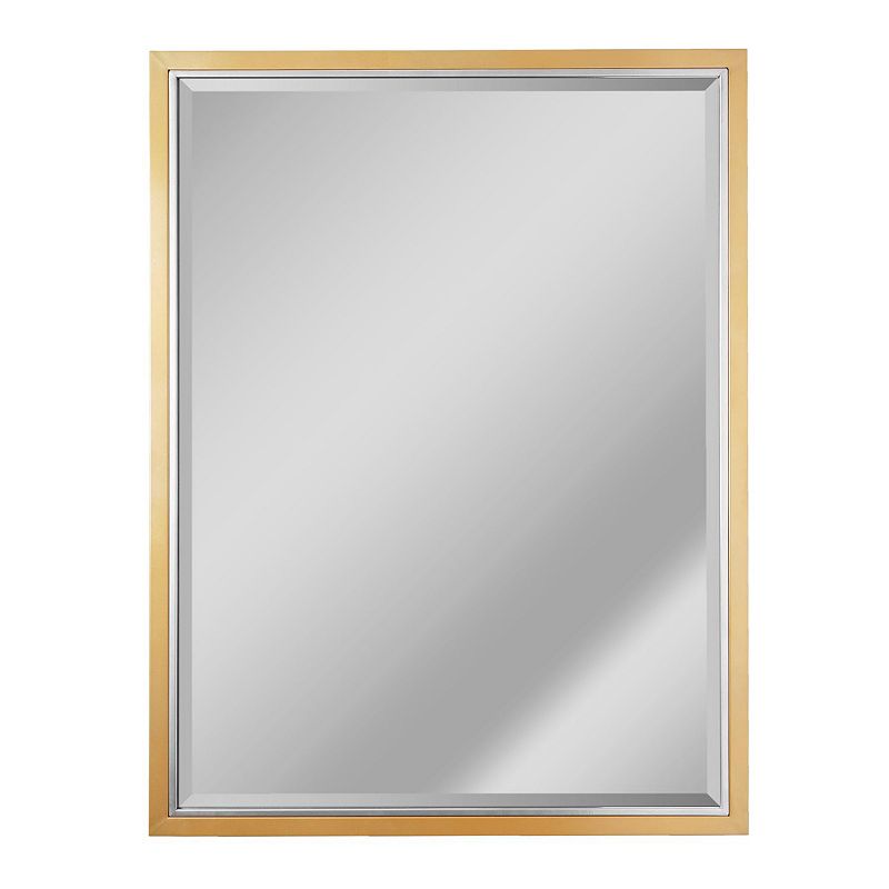 Head West Metal Framed Rectangular Wall Mirror, Multicolor, 30X40