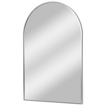 Head West Arch Shaped Thin Metal Frame Wall Vanity Mirror