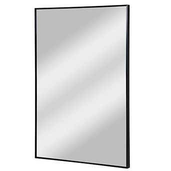 Head West Rectangular Thin Metal Frame Wall Accent Mirror