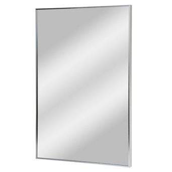 Head West Rectangular Thin Metal Frame Wall Accent Mirror