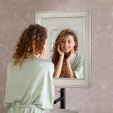 Head West Textured Frame Accent Wall Mirror