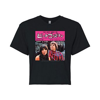 Juniors' Sonny & Cher "The Beat Goes On" Cropped Graphic Tee
