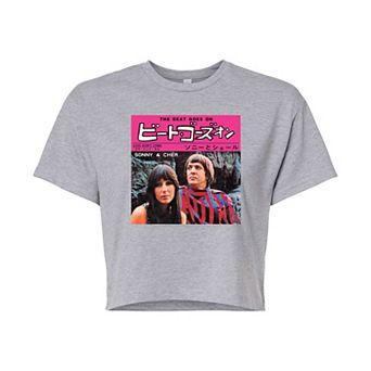 Juniors' Sonny & Cher "The Beat Goes On" Cropped Graphic Tee