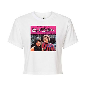Juniors' Sonny & Cher "The Beat Goes On" Cropped Graphic Tee